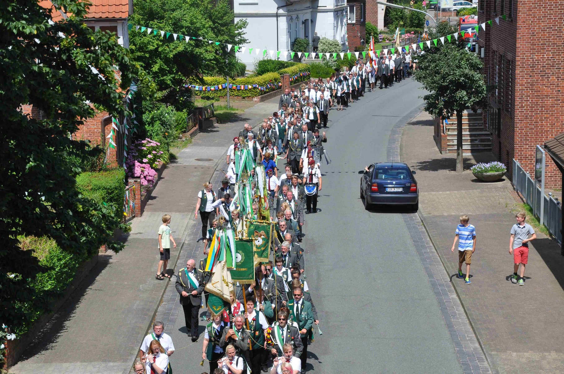Aufgenommen von der Brücke ...