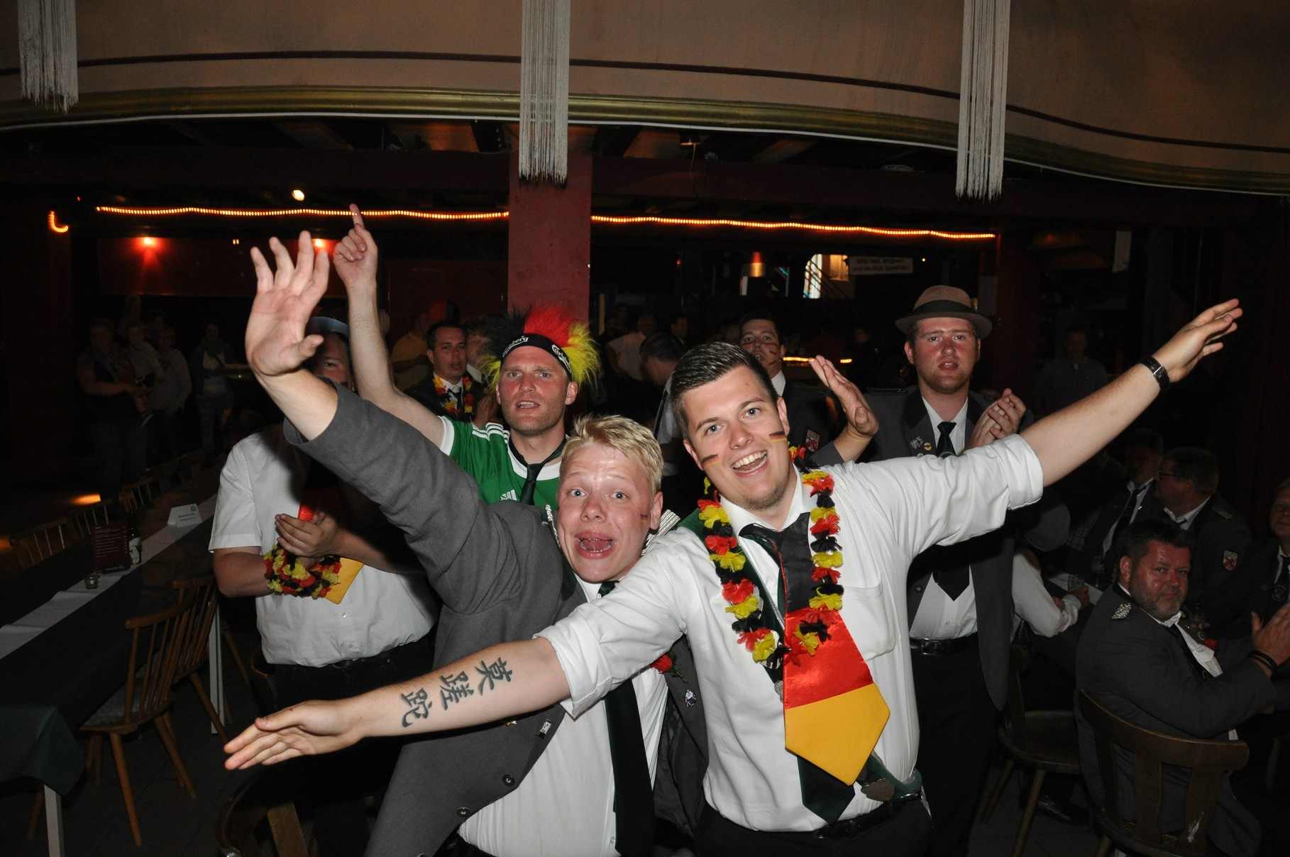 Die Stimmung bei den verkleideten Schützen war gut