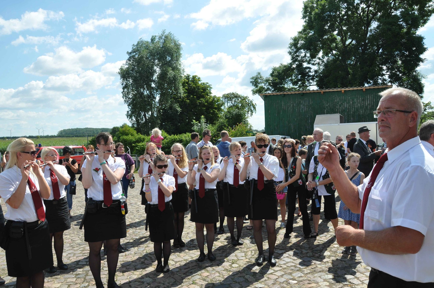 Unter der Leitung von Tambo Major Frank Kunze
