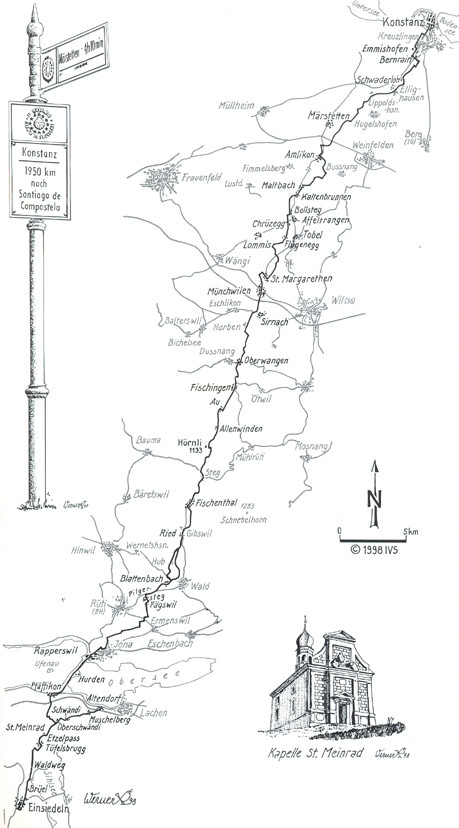 Quelle: ViaJacobi Auf Pilgerspuren die Schweiz entdecken, ott verlag, ISBN 978-3-7225-0114-7
