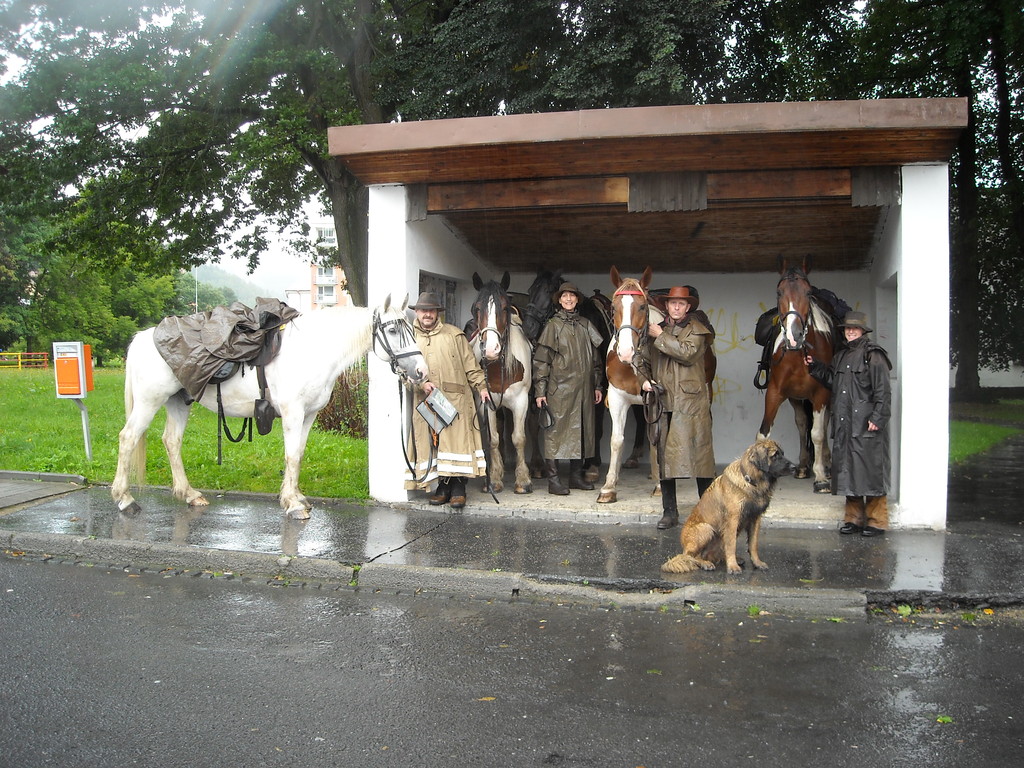 tschechische Haltestelle wird umfunktioniert