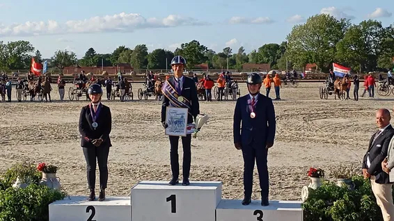 Bronzemedaille in der Kategorie Fahren Einspänner U25