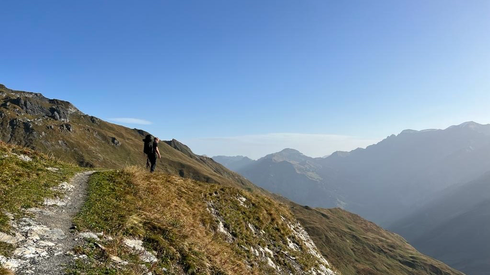 Unbegrenztheit und Freiheit in den Bergen.