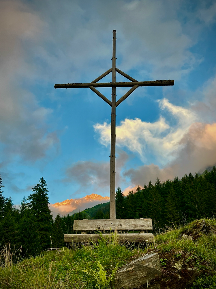 Sonnenuntergang auf Alp Stäfeli 
