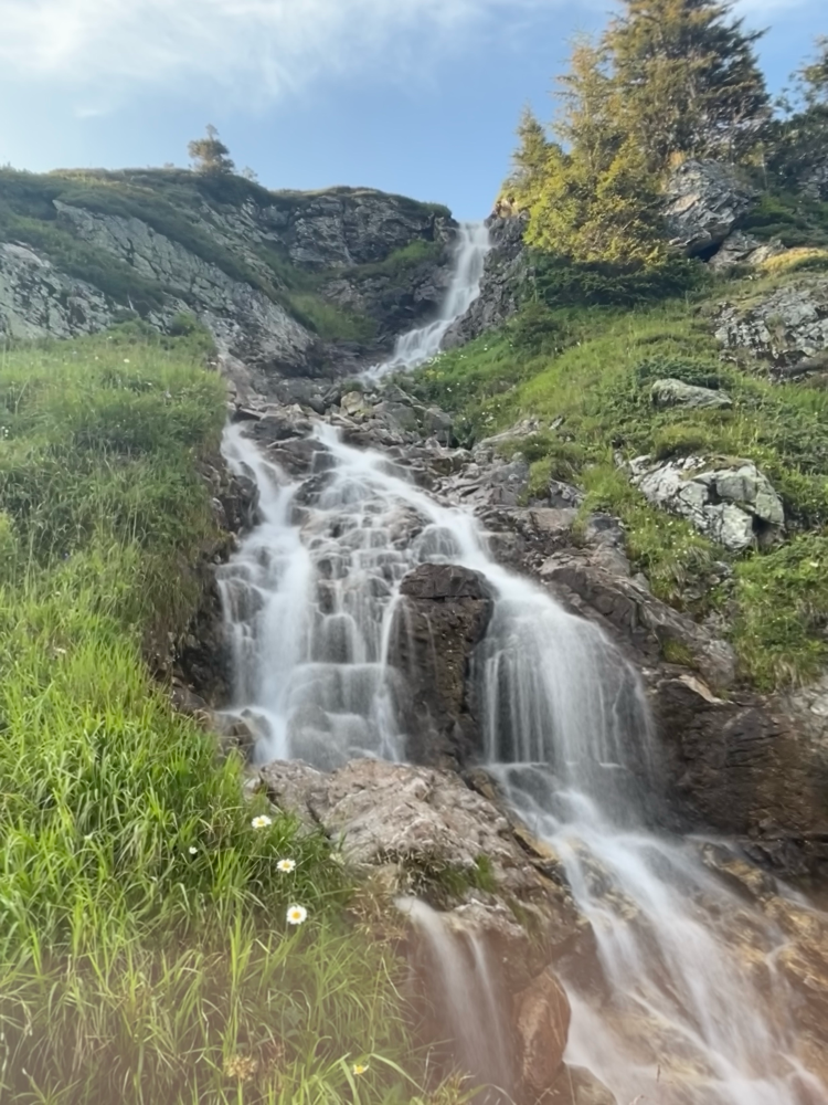 Dieser Bergbach dient, als Metapher für den Übergang vom Opfer zum Schöpfer.