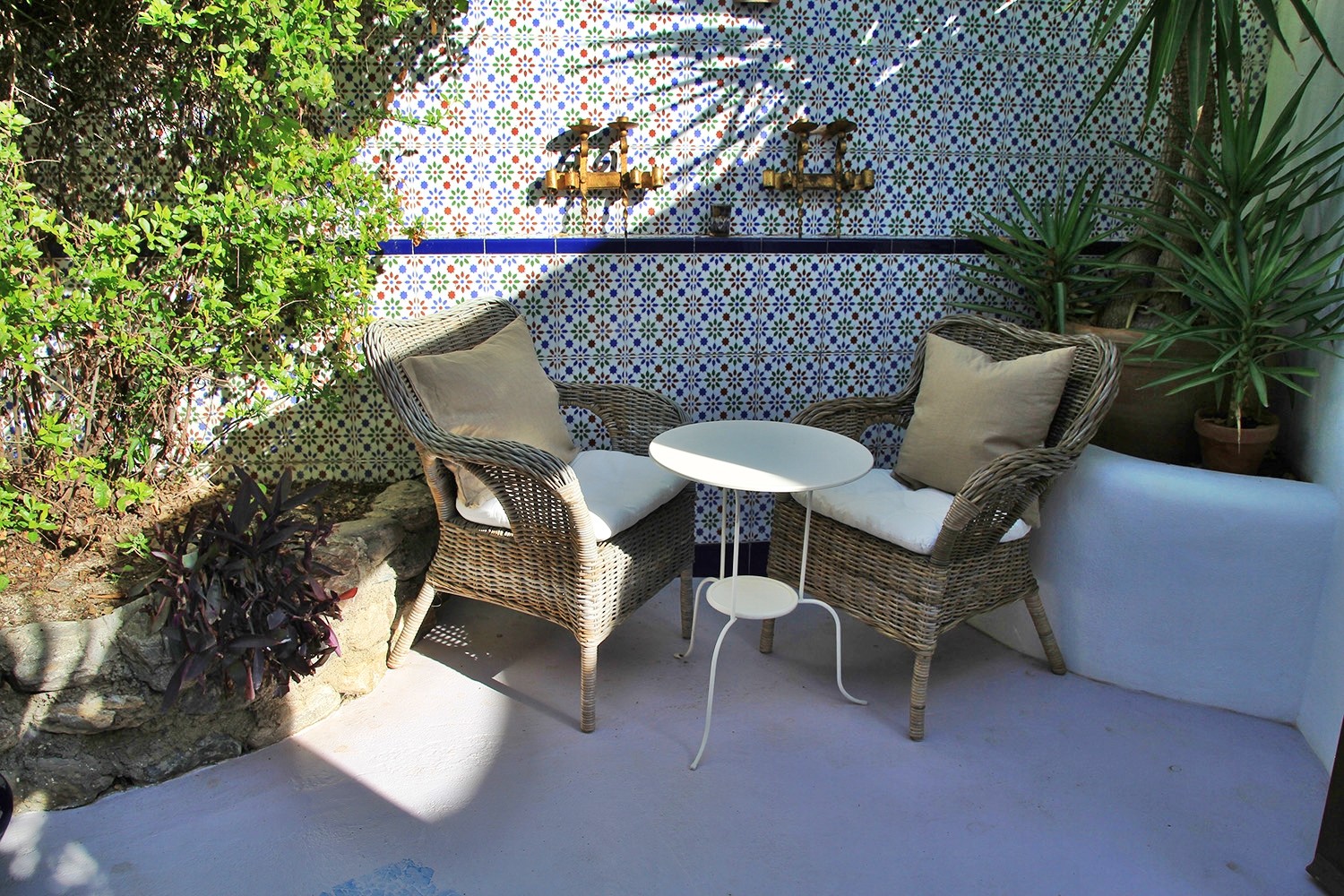 The terrace of the apartment