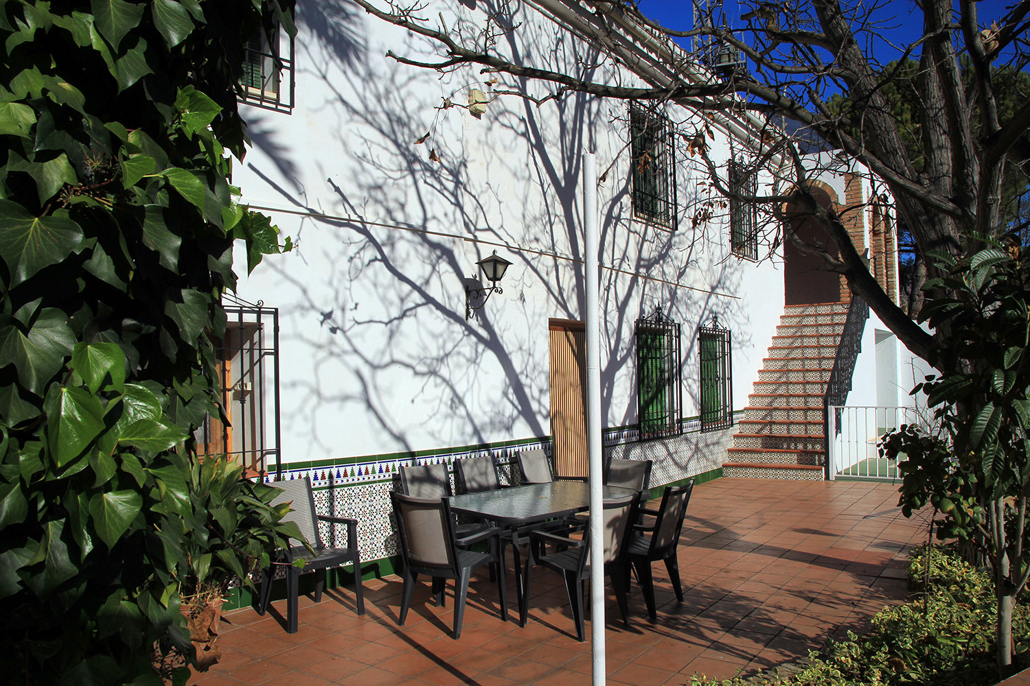 The front view of the apartment