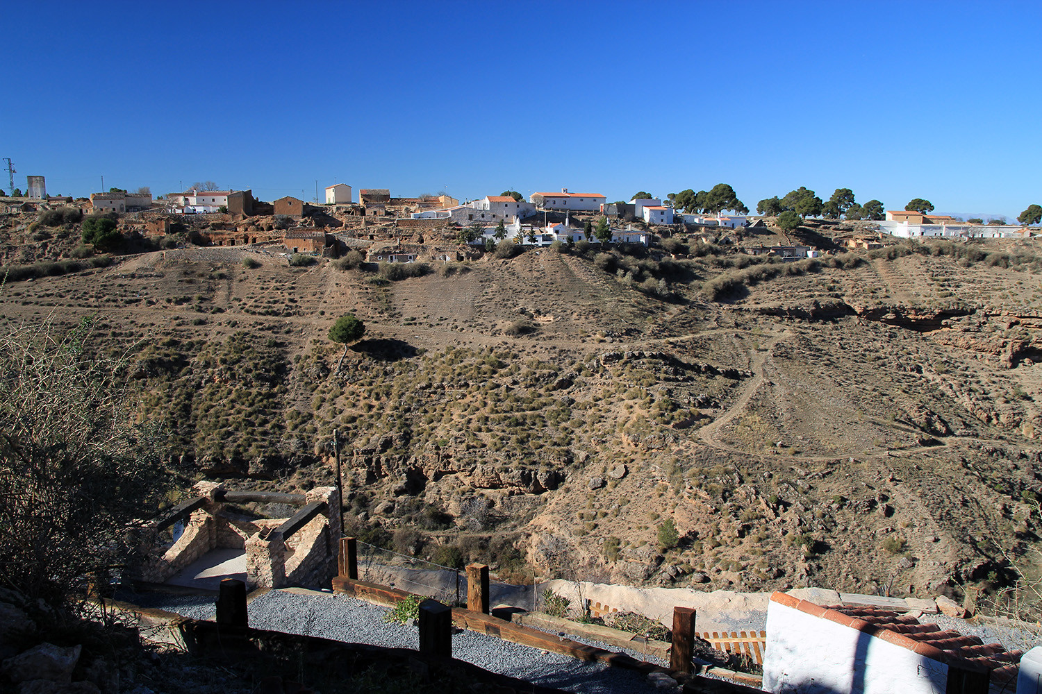The view from the cave houses