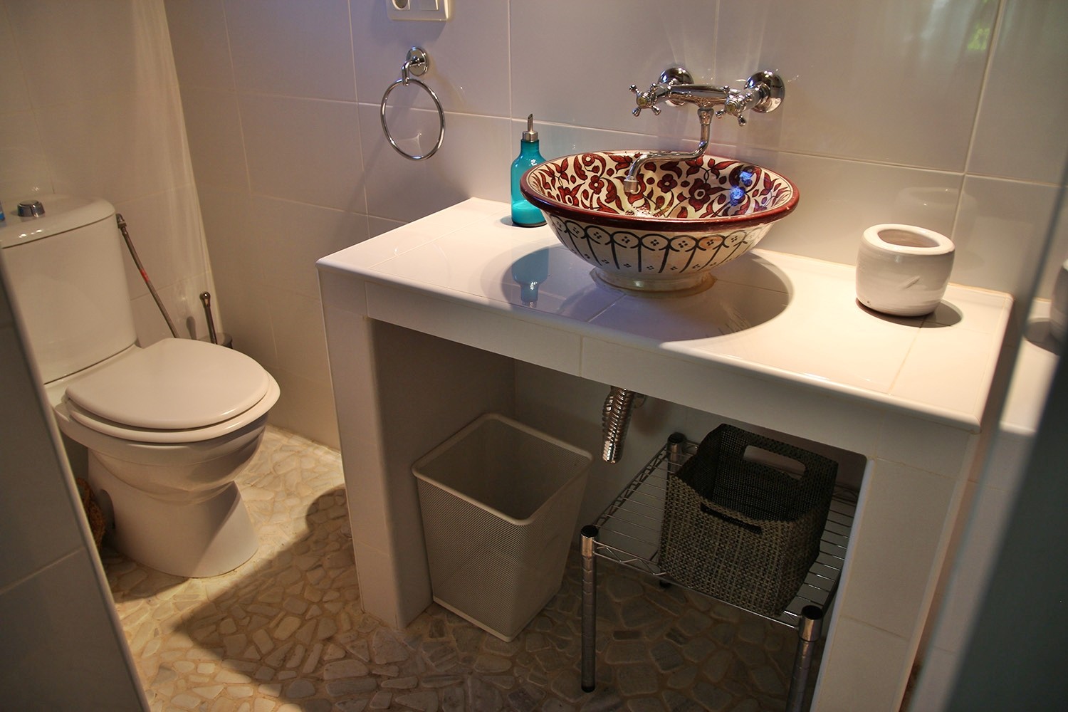 The bathroom of the suite