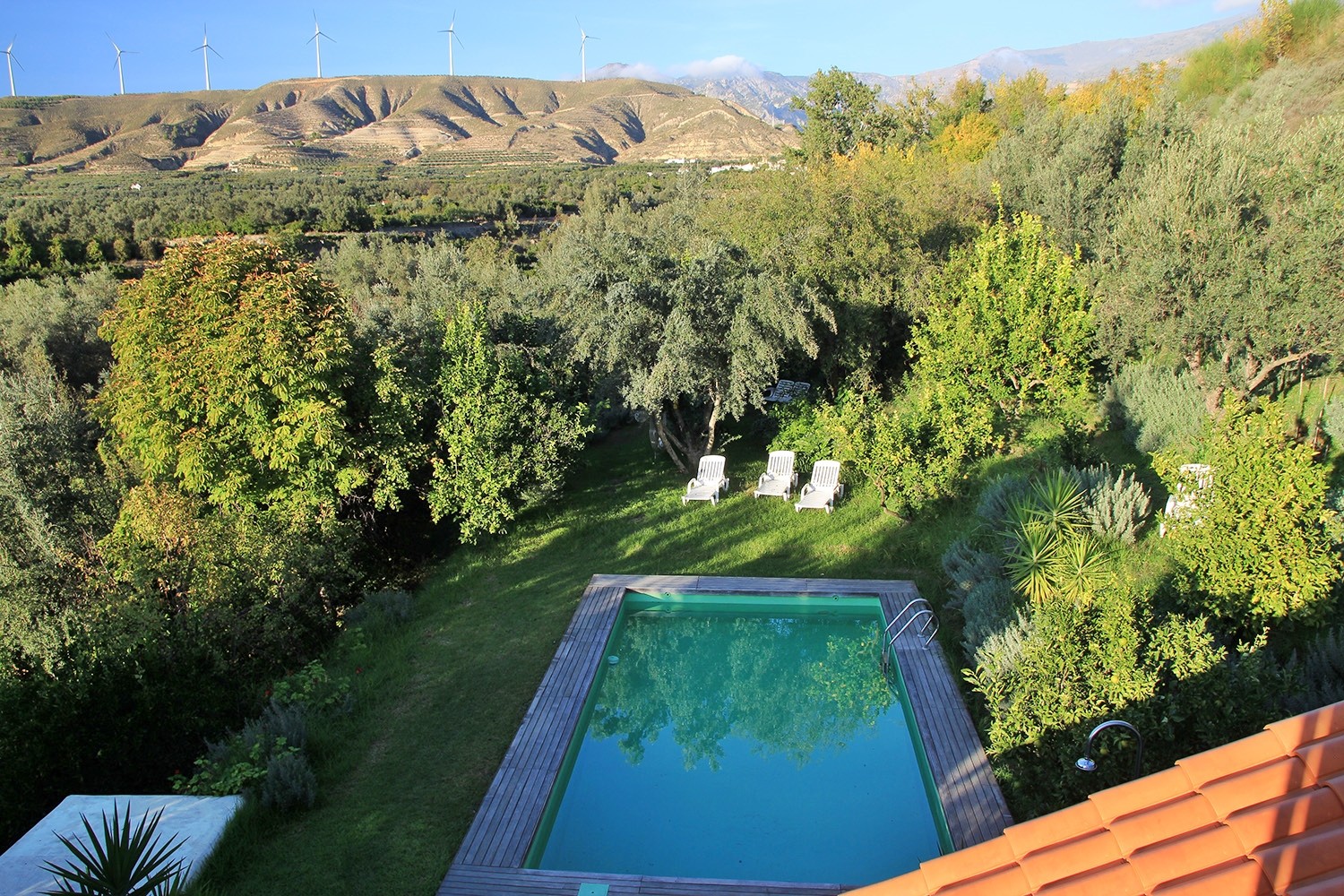 The view from the second floor