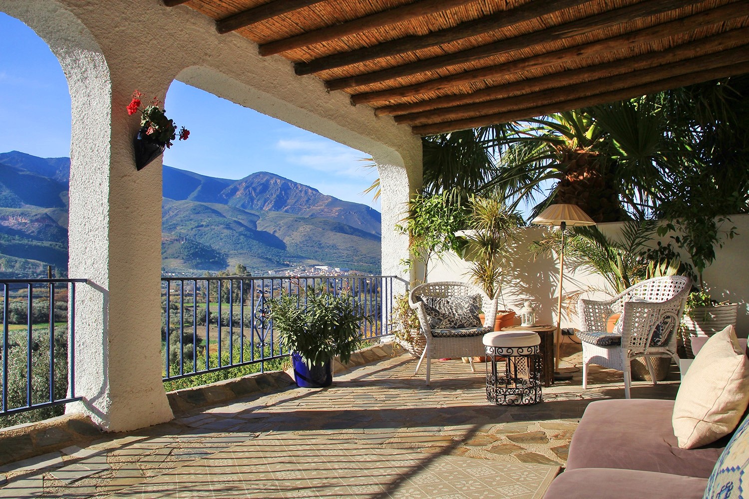 The terrace (view from the entrance)