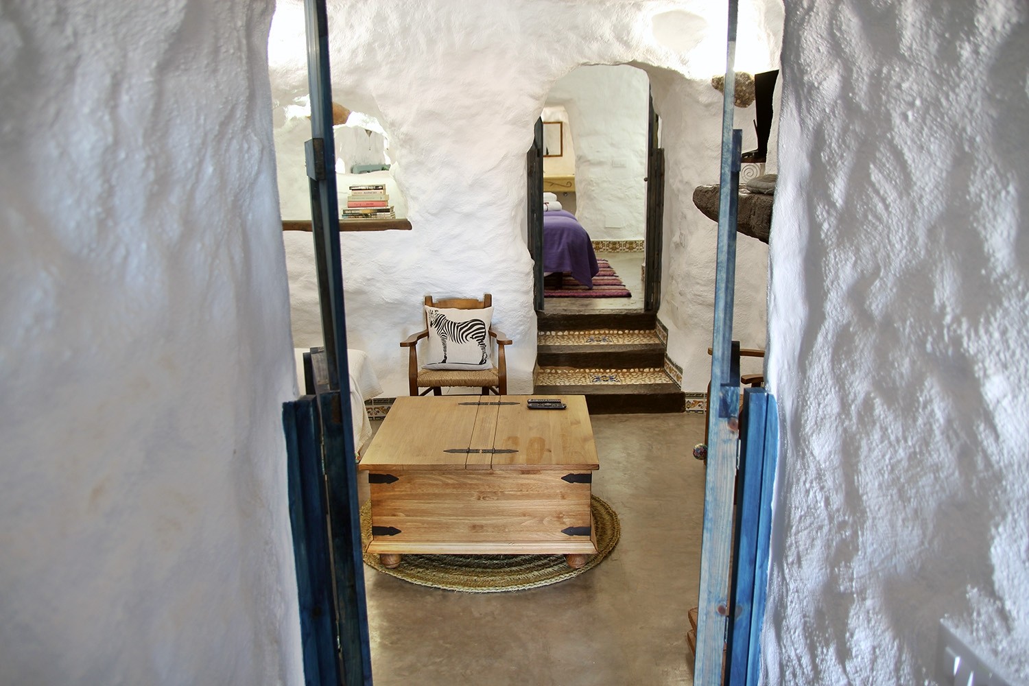 View from the entrance to the living