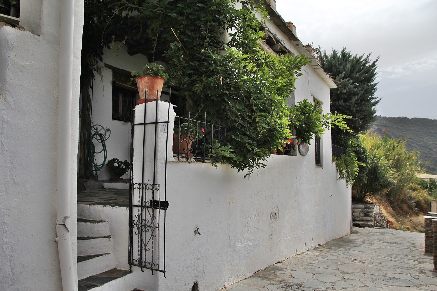 Front view of the house