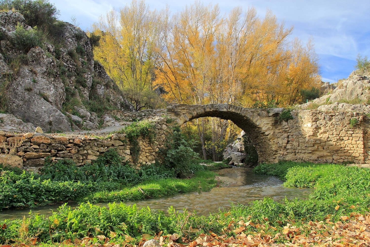 The Roman Bridge in Alhama de Granada