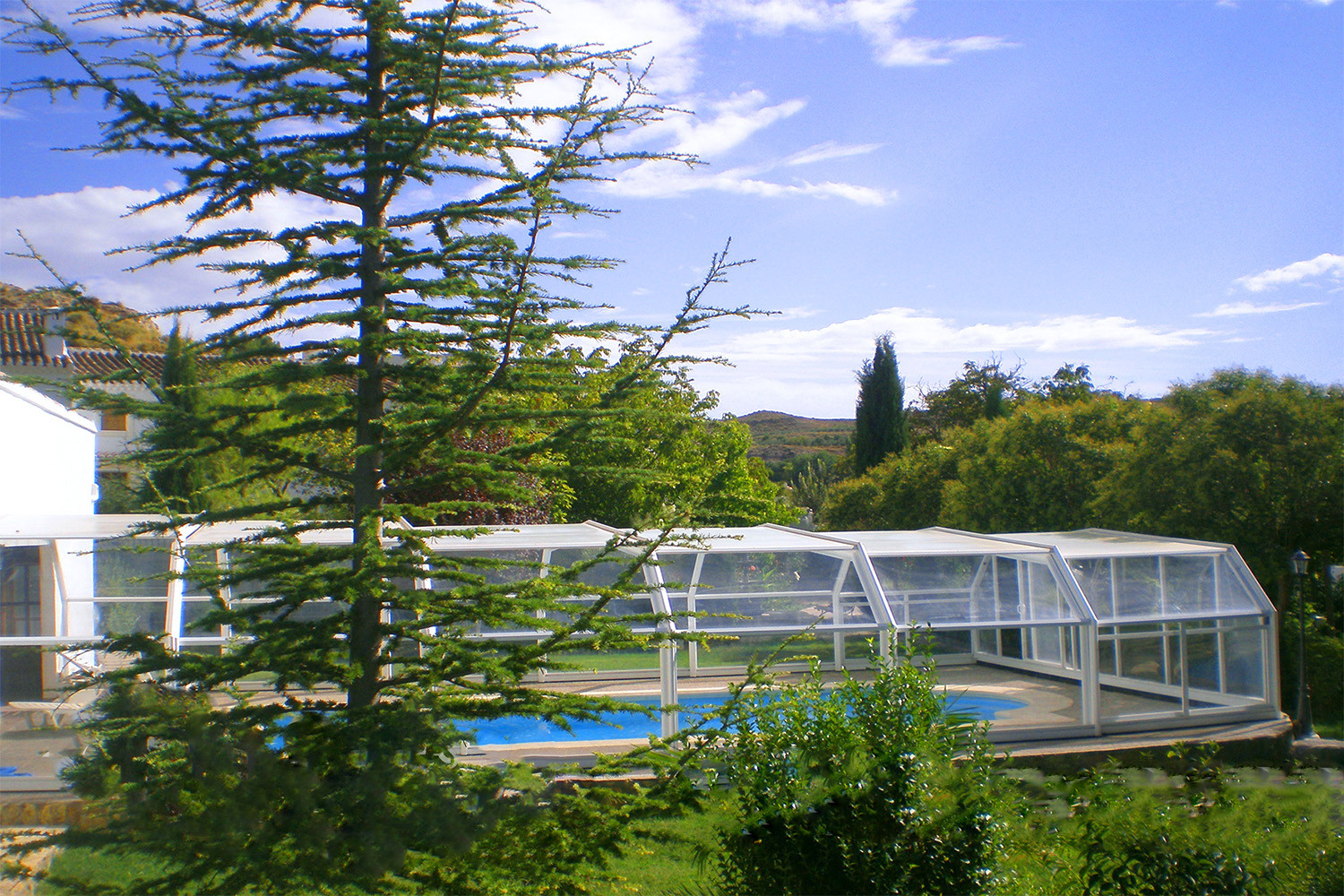 The communal swimming pool
