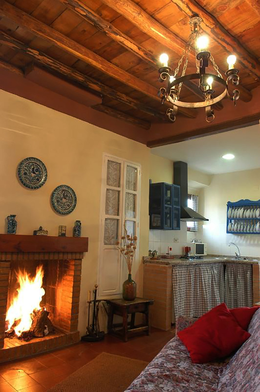 The fire place of the living