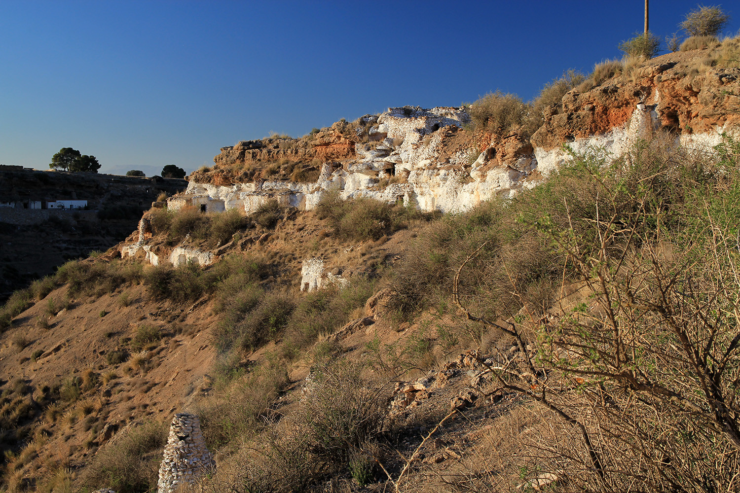 The canyon with the cave complex