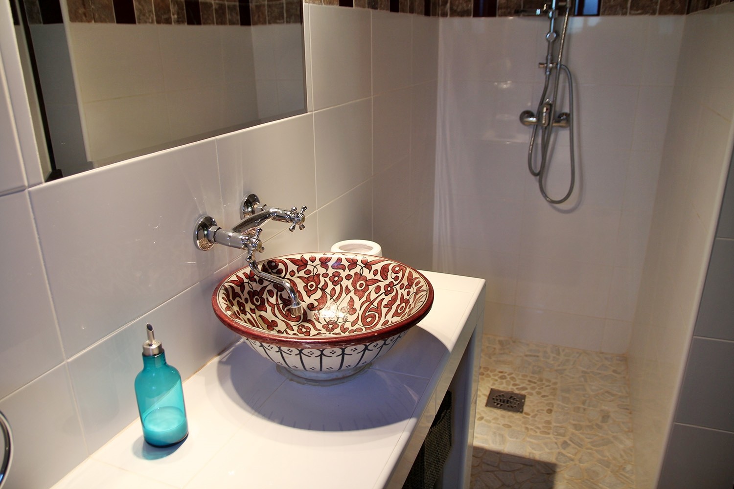 The bathroom of the suite