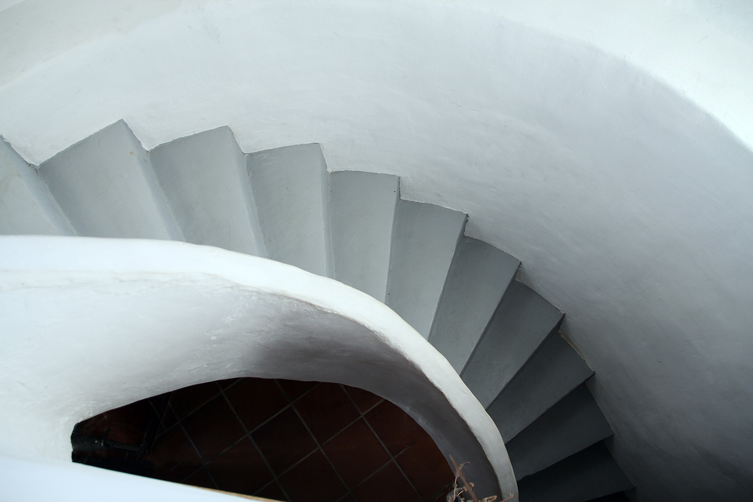 The stairs to the first floor