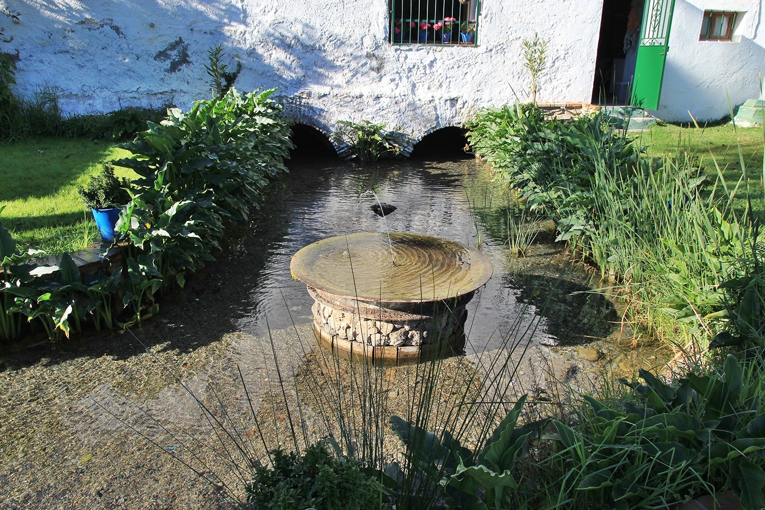 The water exit of the mill