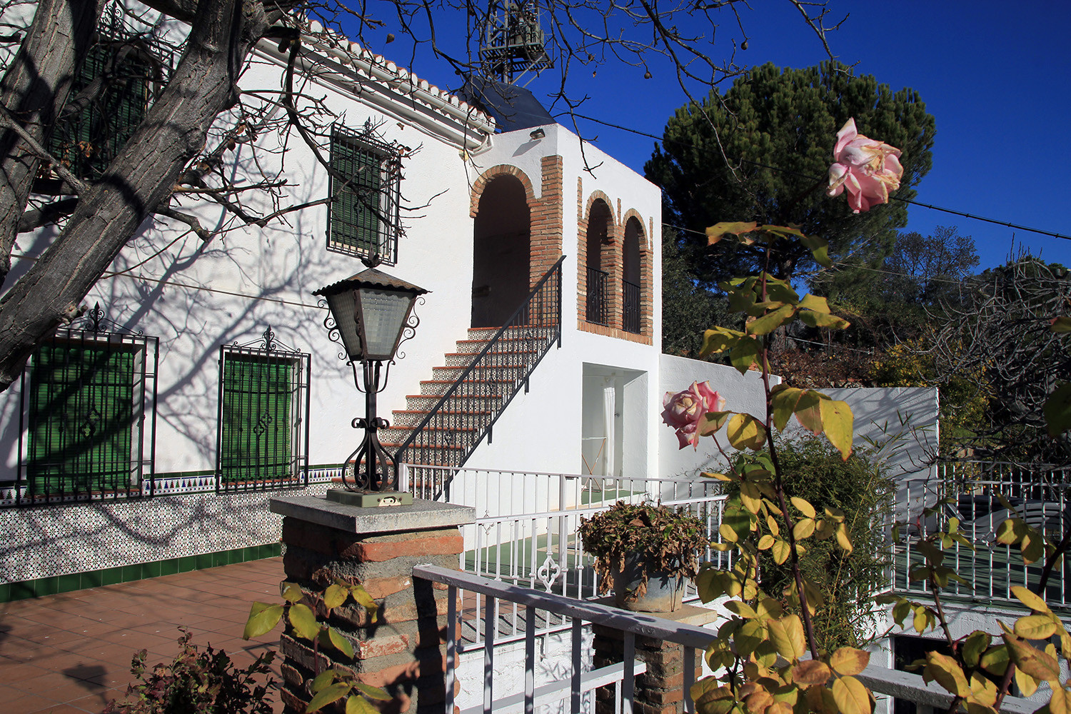 The front view of the apartment