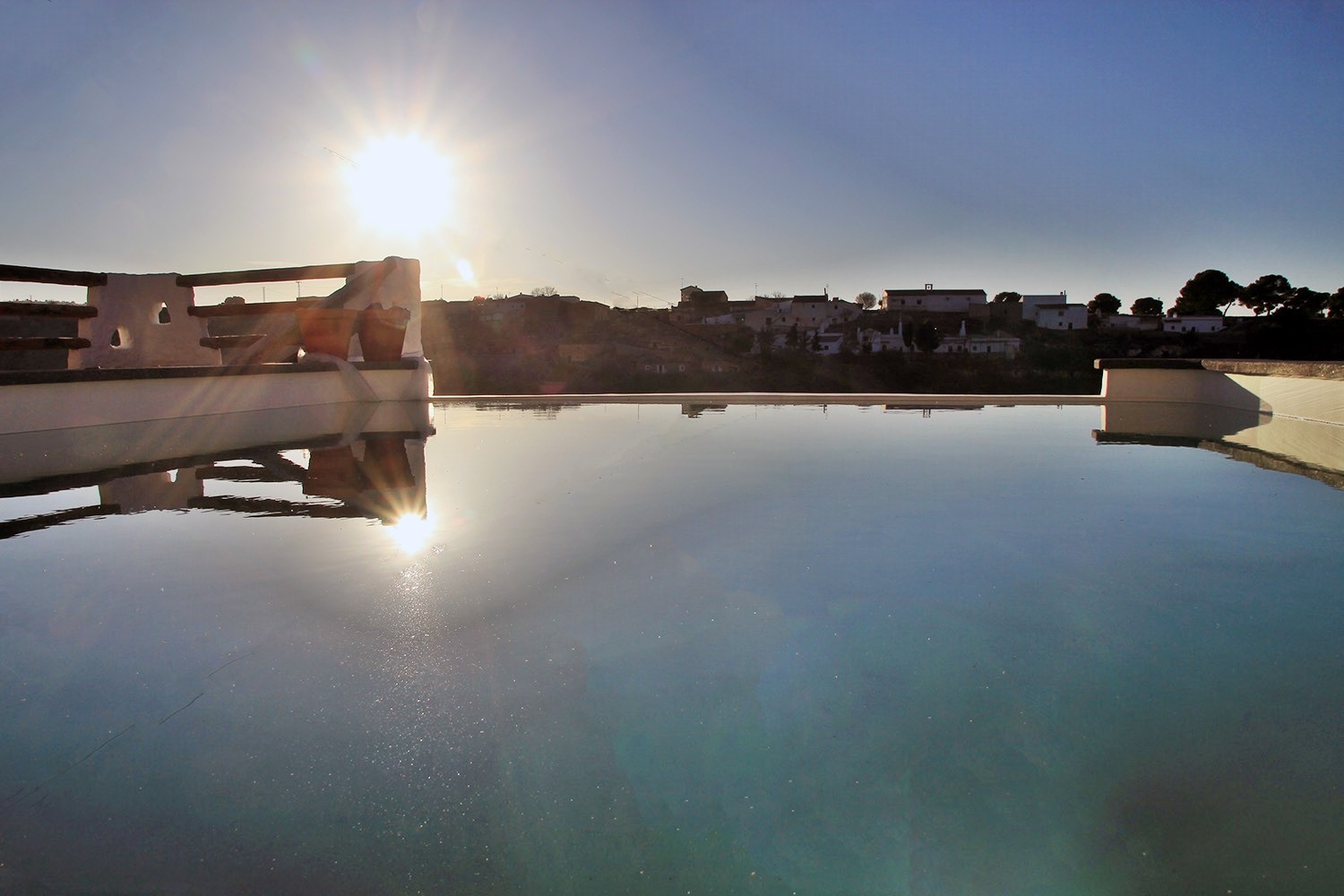 The view from the swimming pool