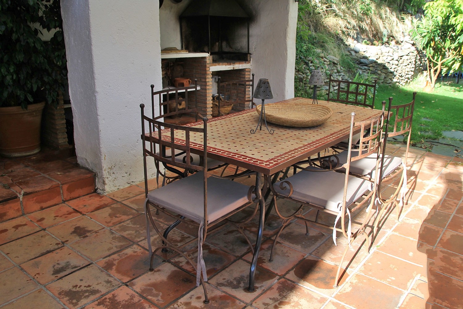 Terrace next to the kitchen