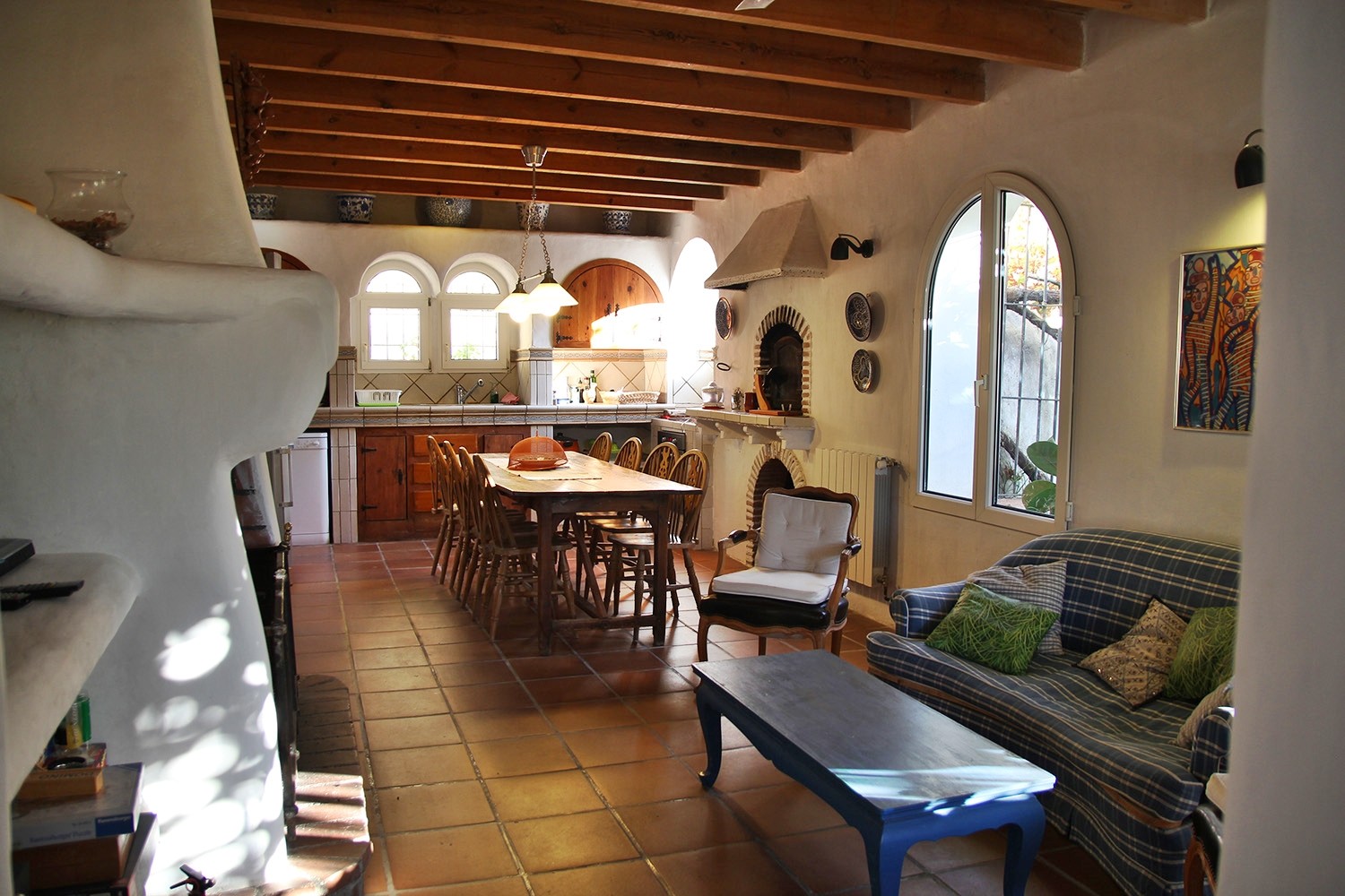 The living room (view from the entrance)