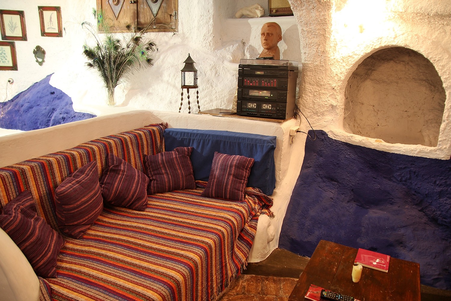 The cave living room