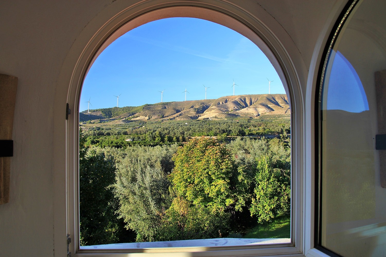 The view from the second floor