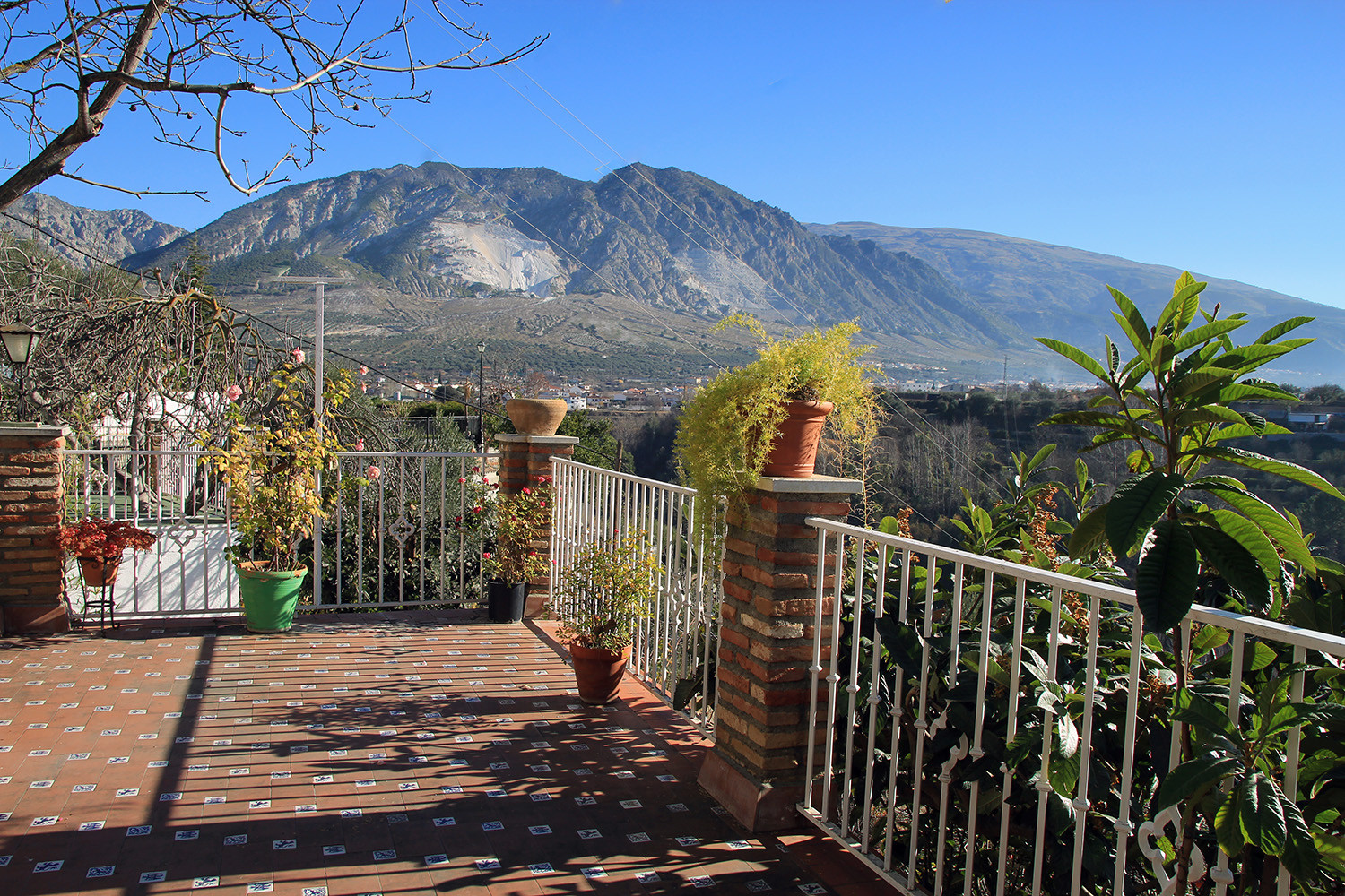 The views from the common terraces