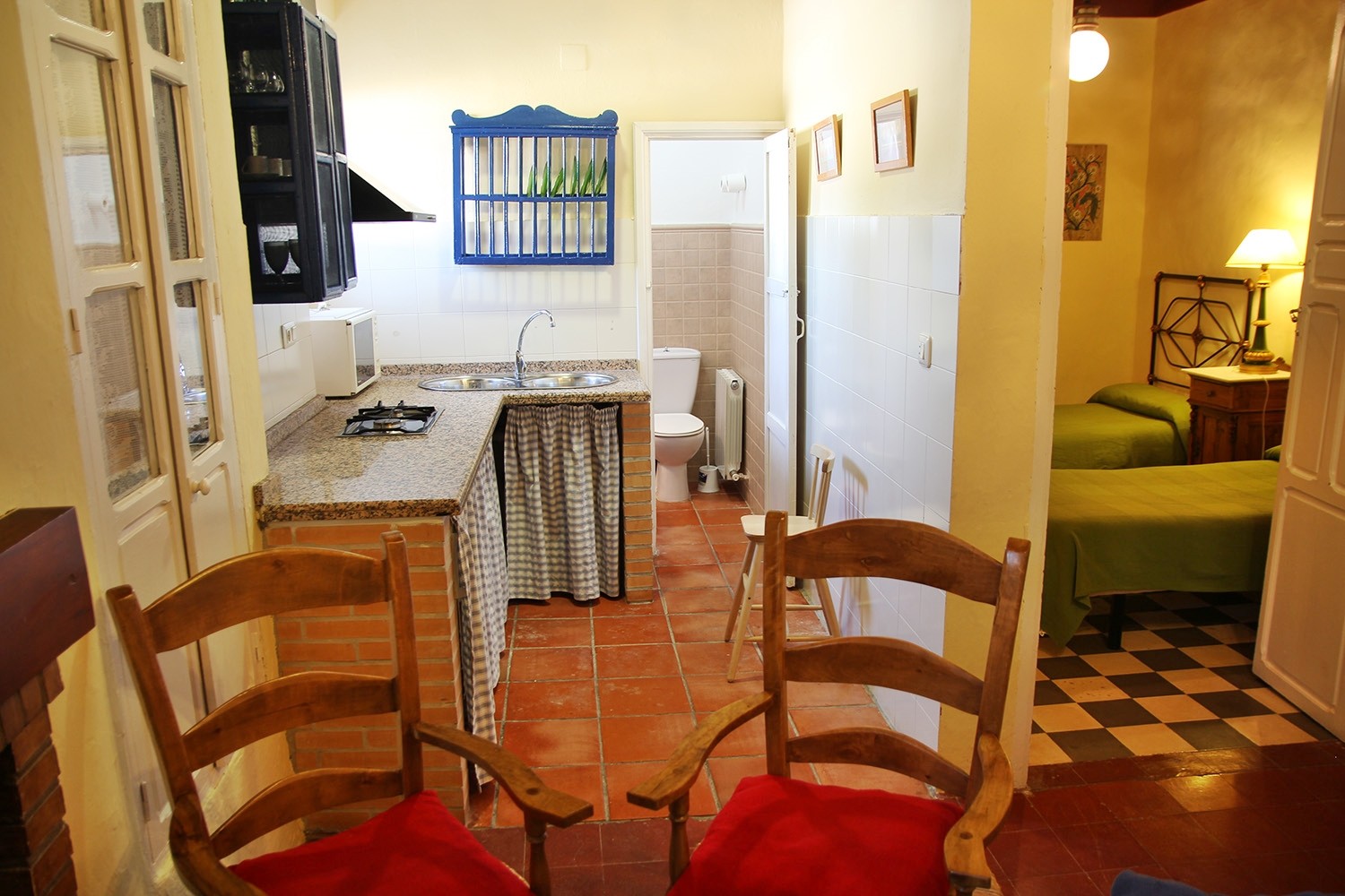 View to the kitchen and bedroom 9