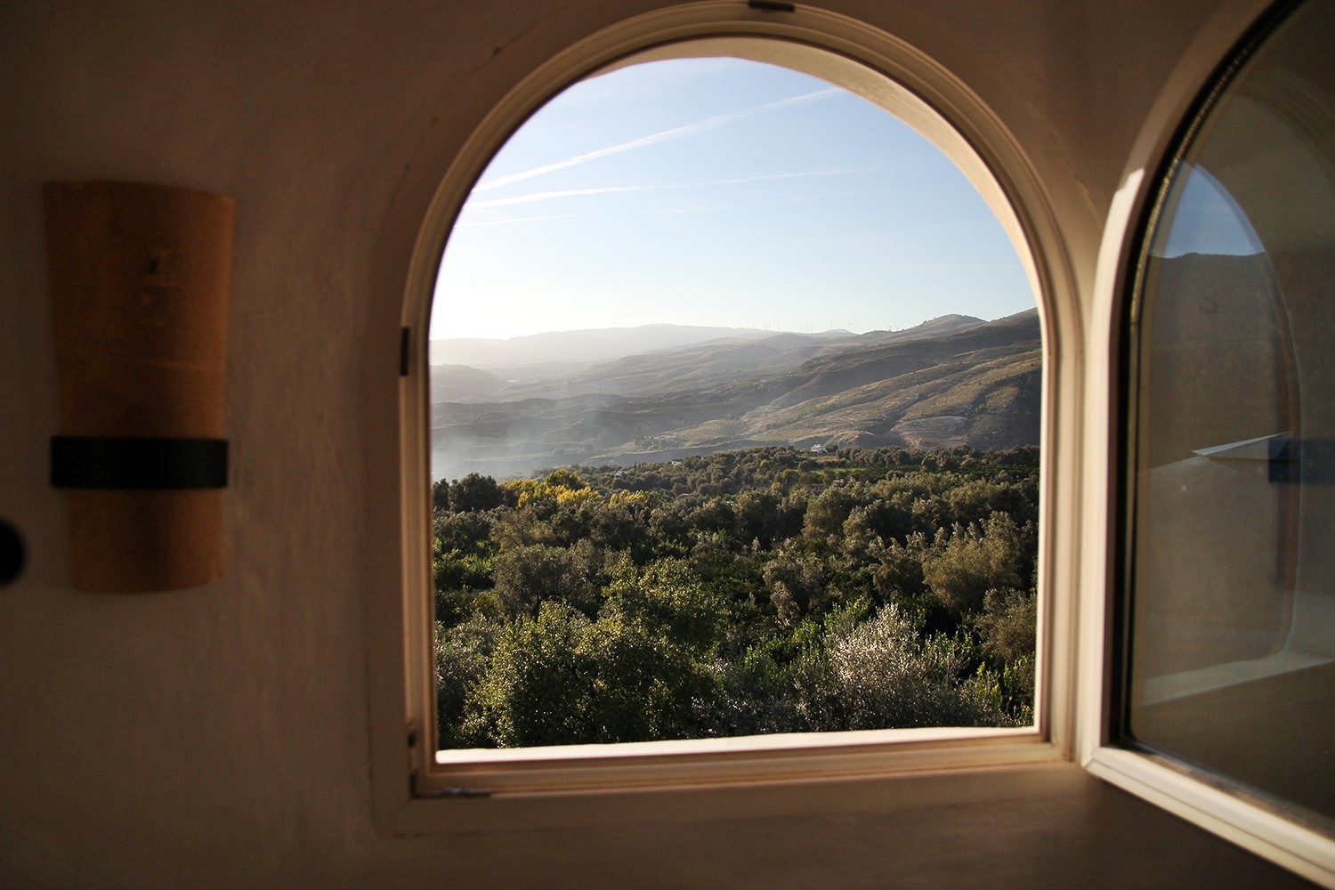 The view from the second floor