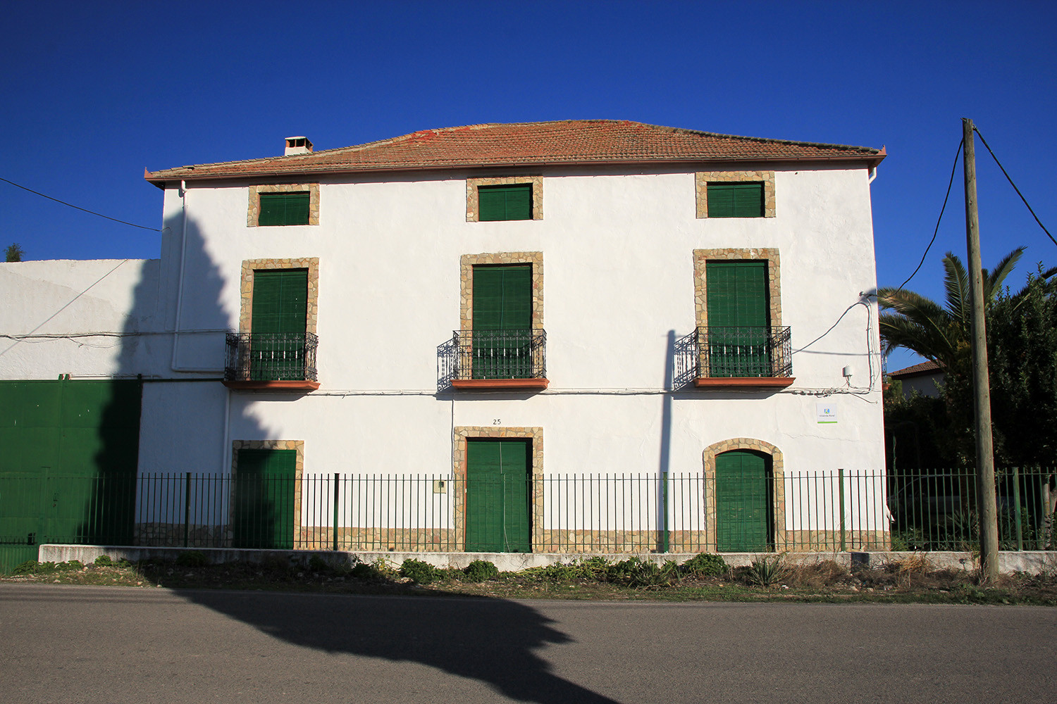 Front view of the house