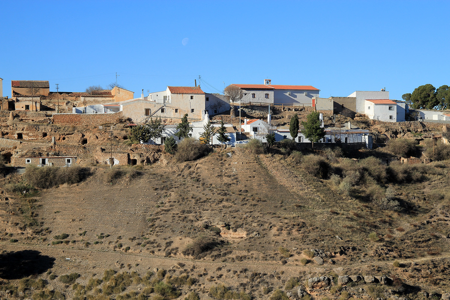 The view from the cave houses