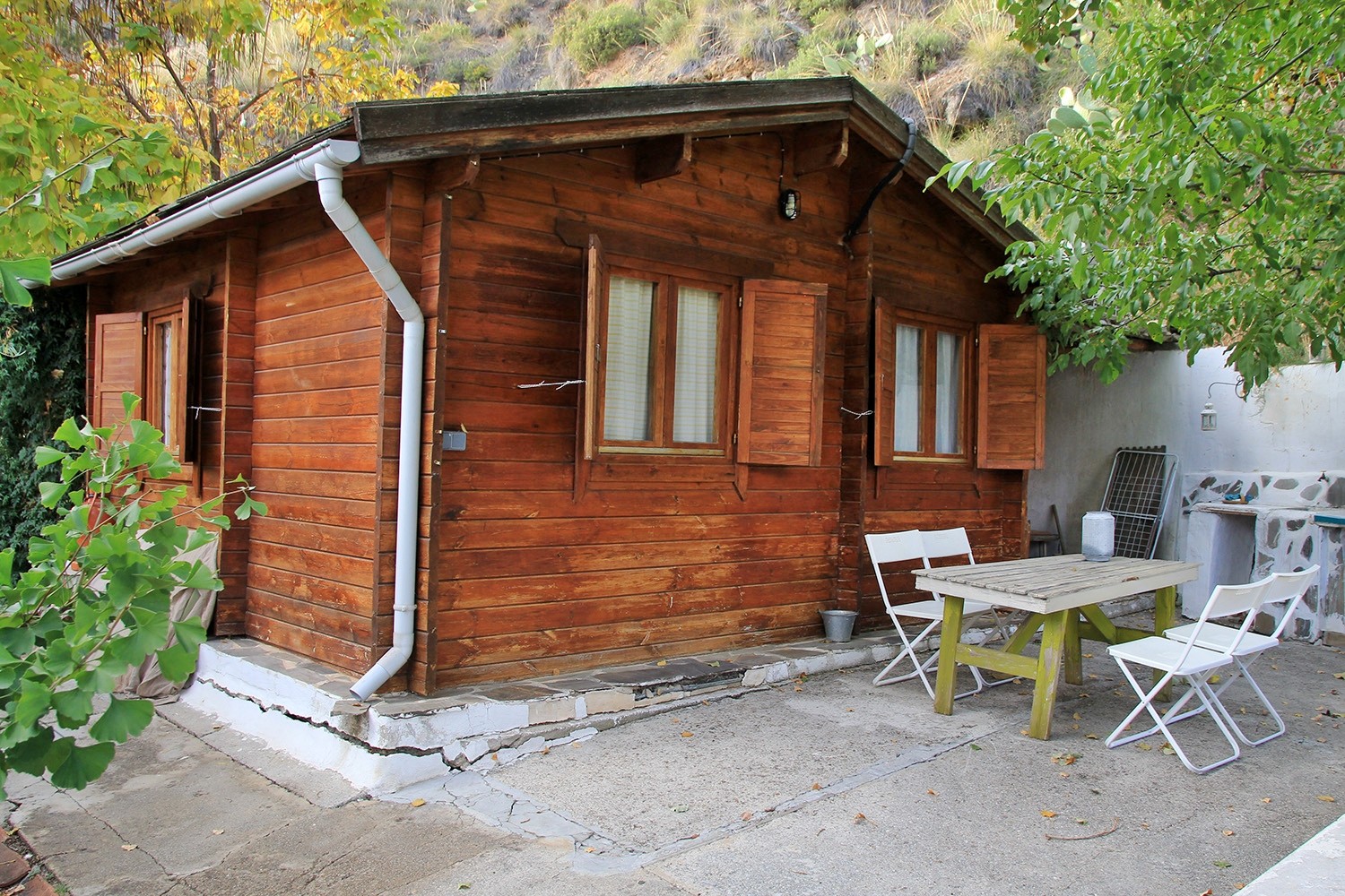 Front view of the cabin