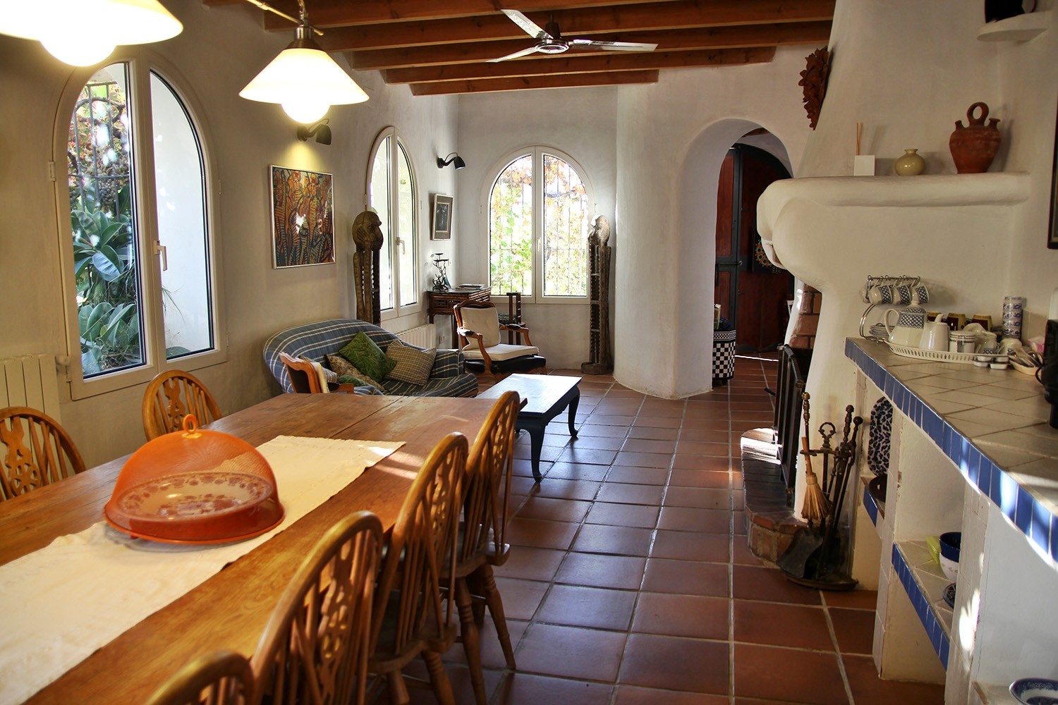 The view to the living room