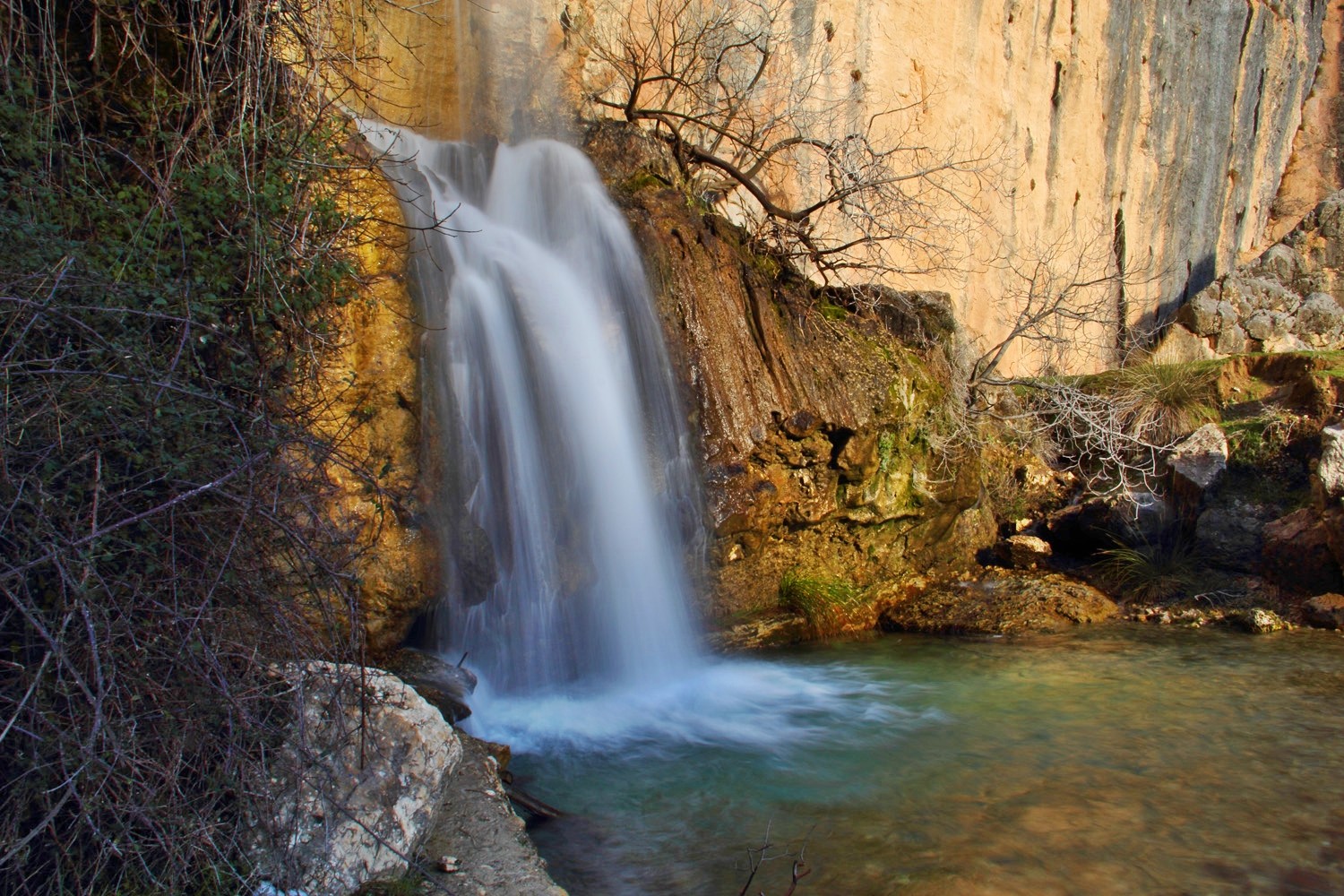 Waterfall; Cascada de la Magdalena - NP Sierra de Castril