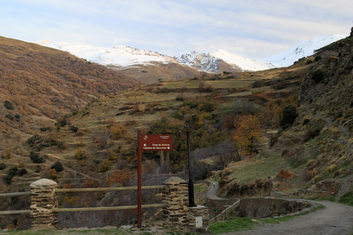 View on the Sierra Nevada from Capileira