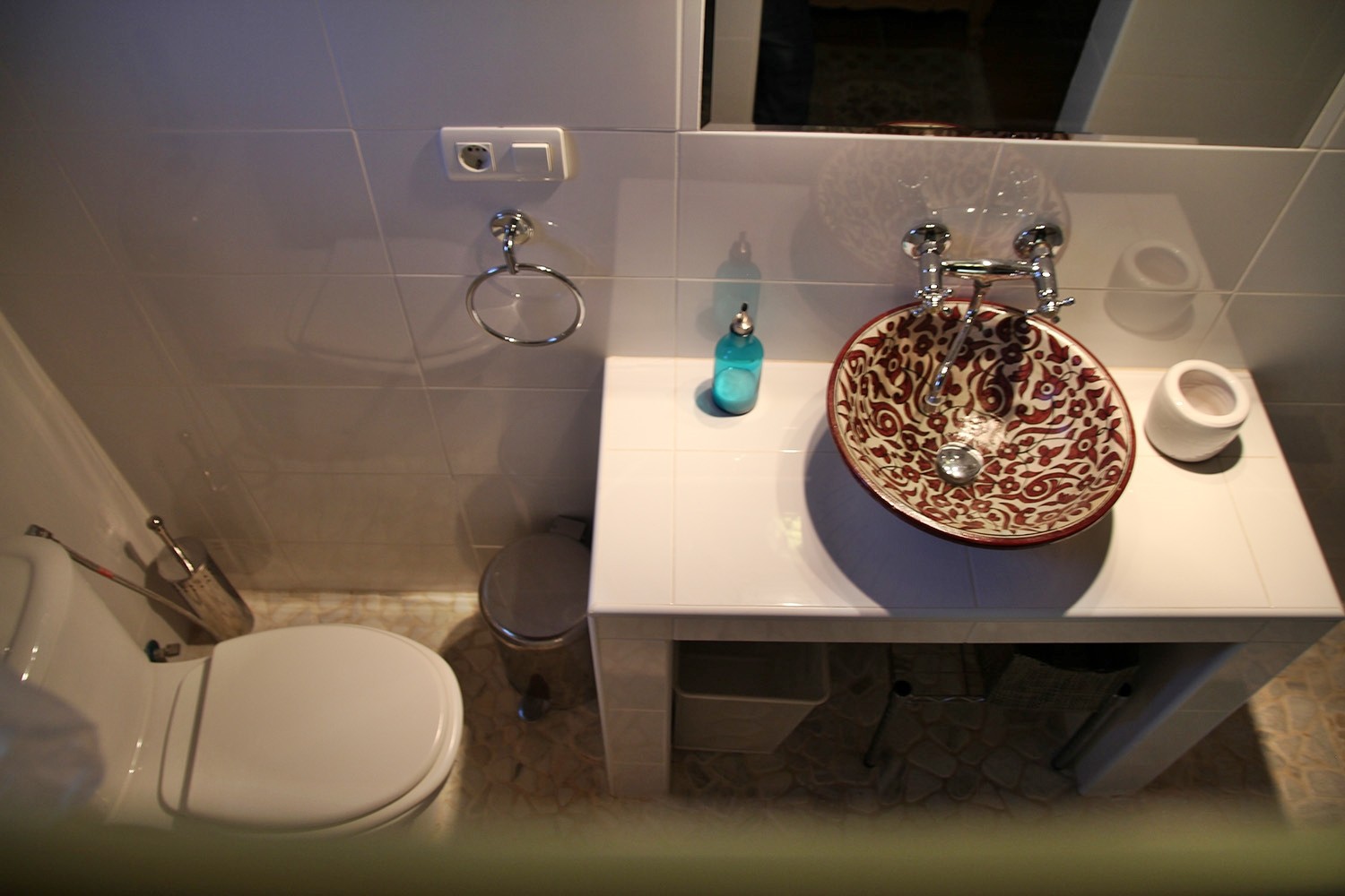 The bathroom of the suite