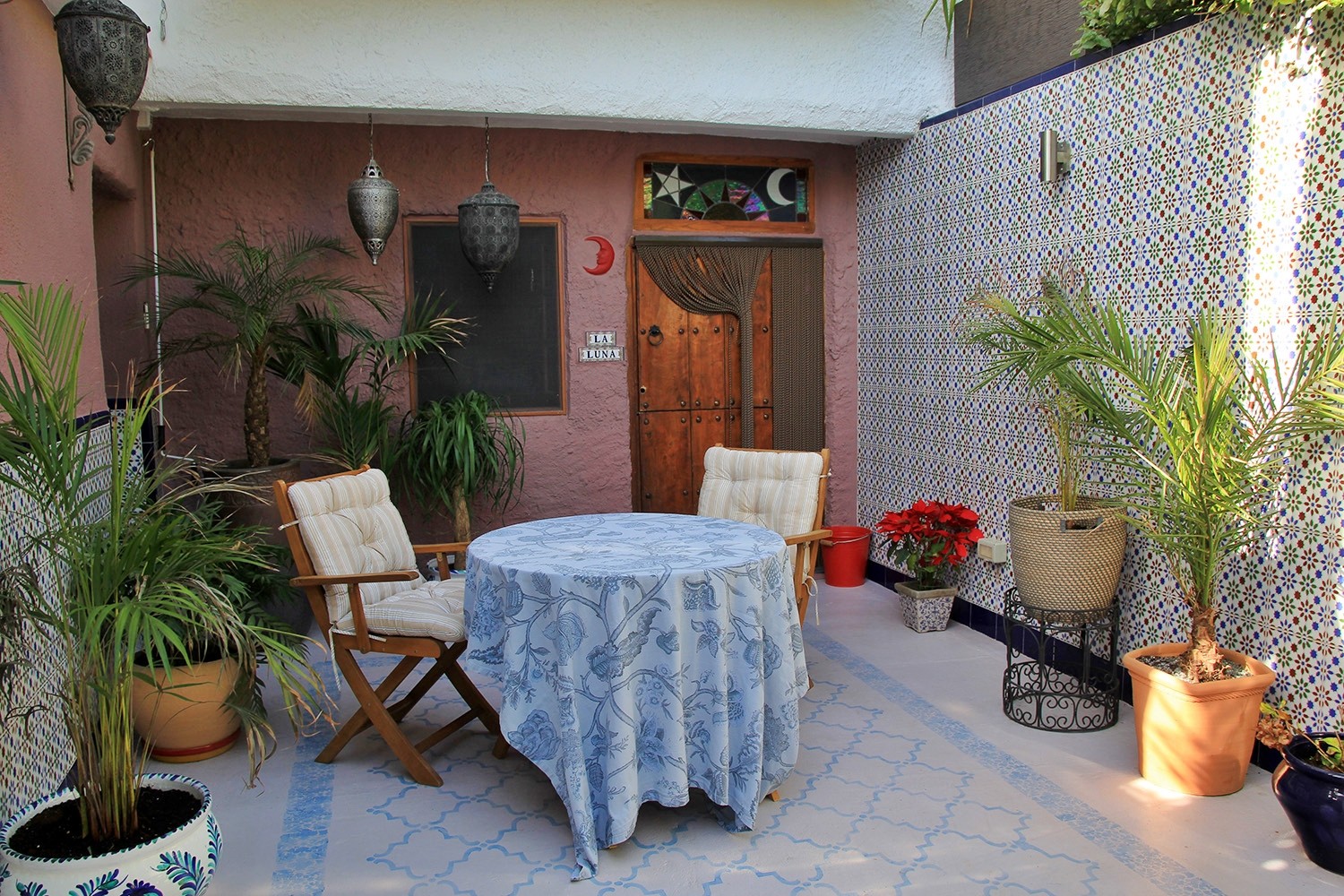 The terrace of the apartment