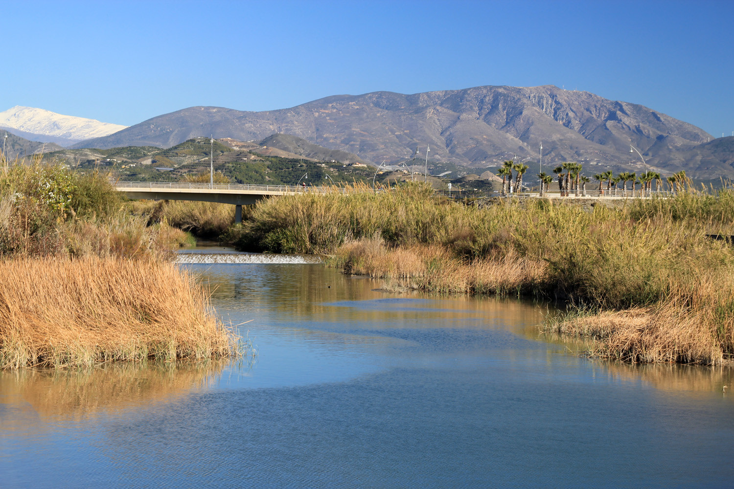 The River Rio Guadalfeo Final Point at the Sea