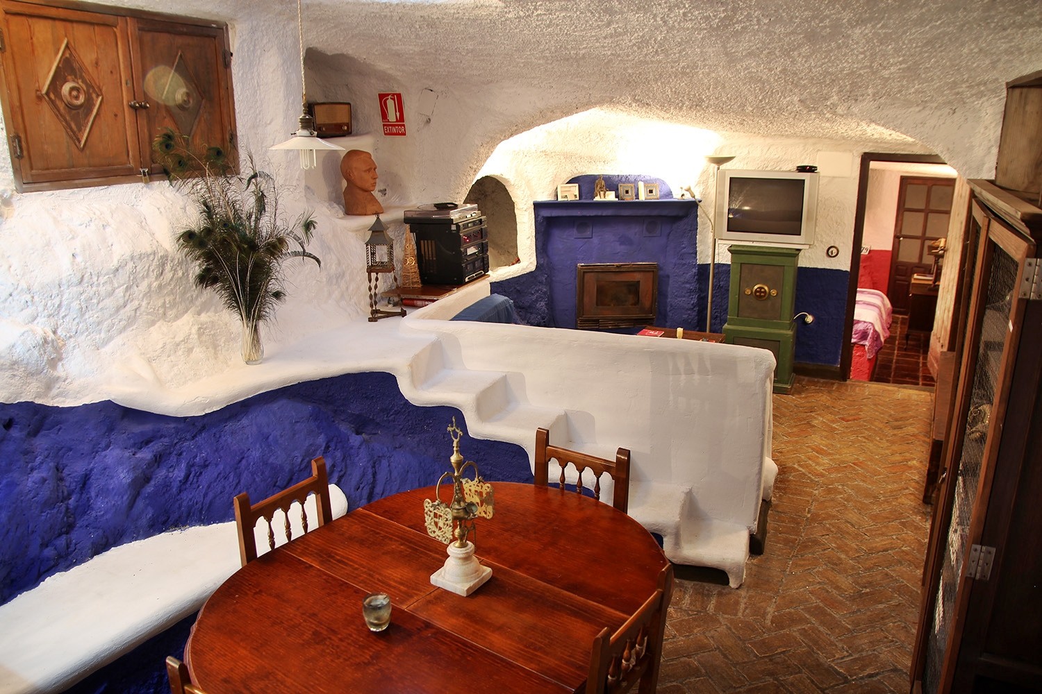 The cave living room