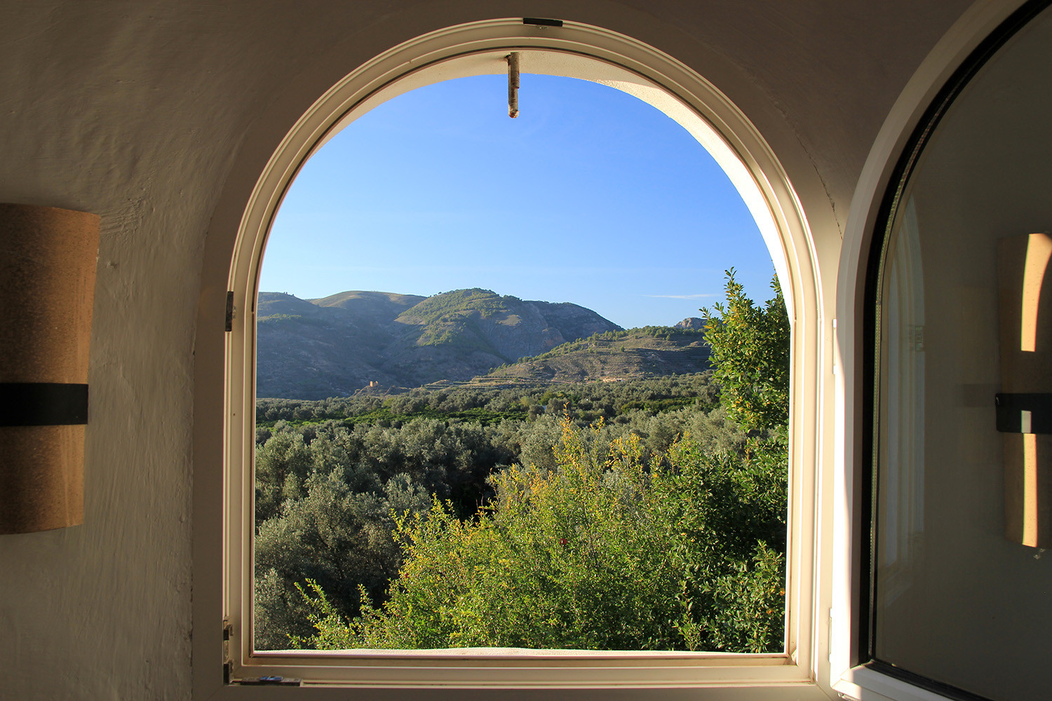 The view from the second floor