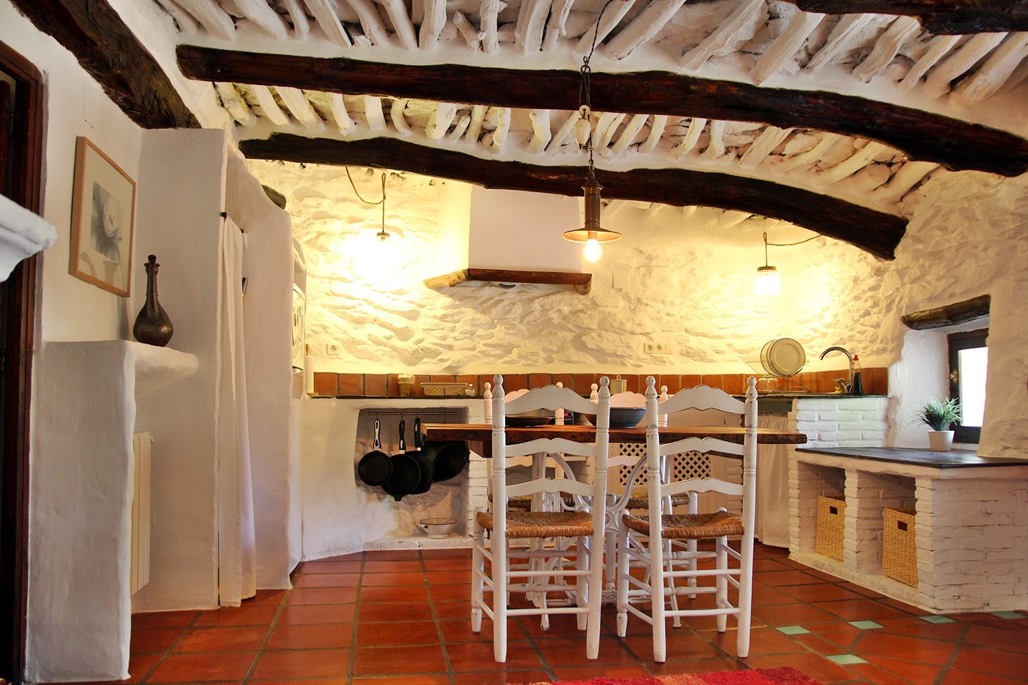 View to the open kitchen