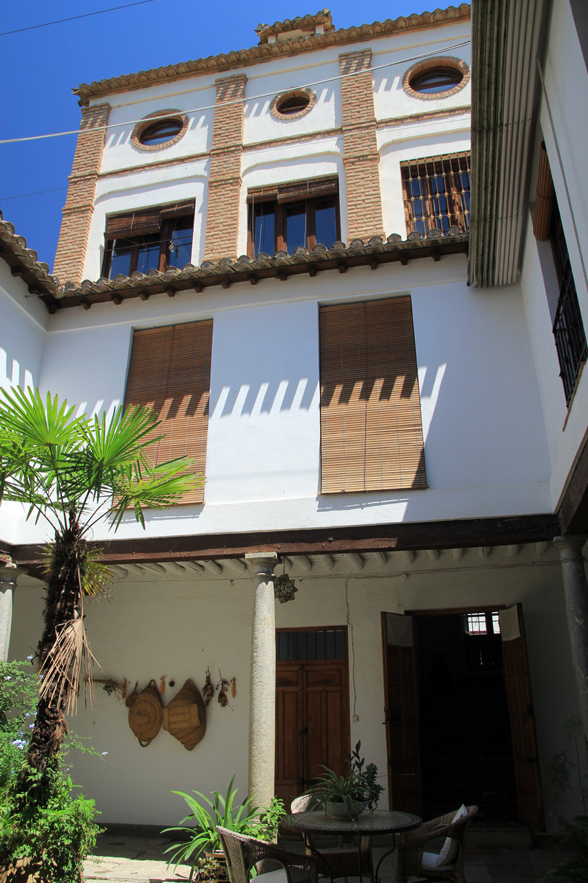 View on the tower from the courtyard