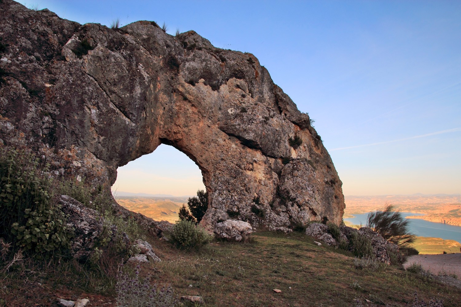 A Natural Arch on the Mountain Jabalcon