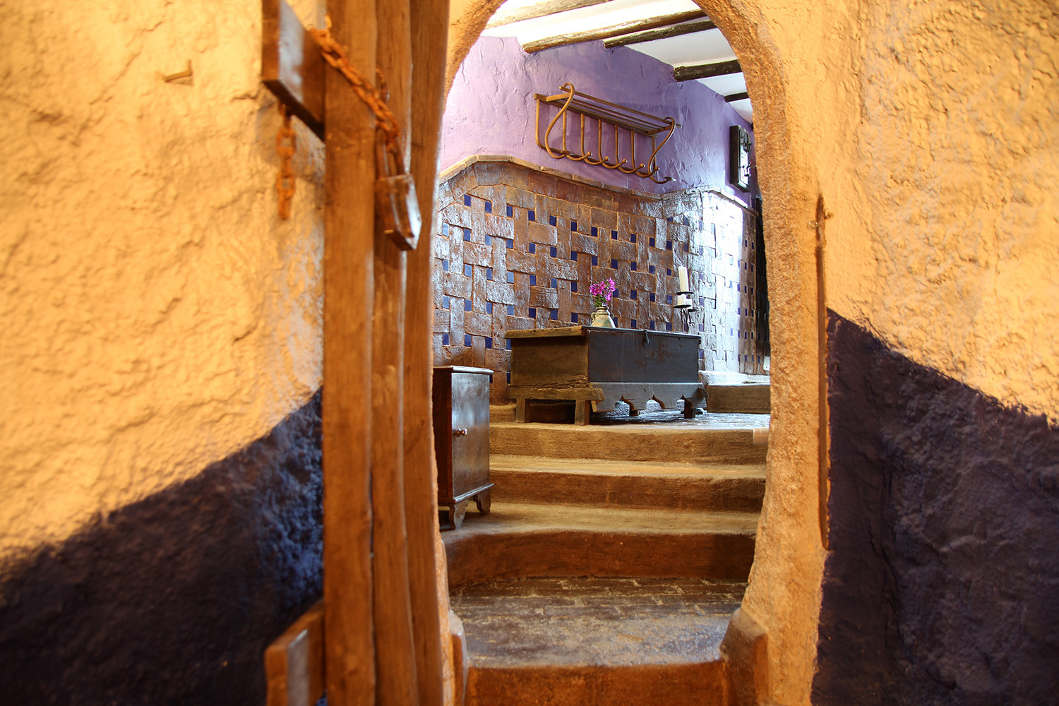 The entrance of the cave