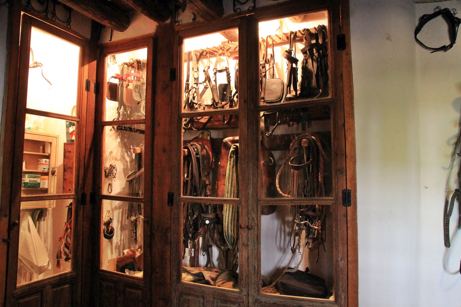 Detail of the horse stables