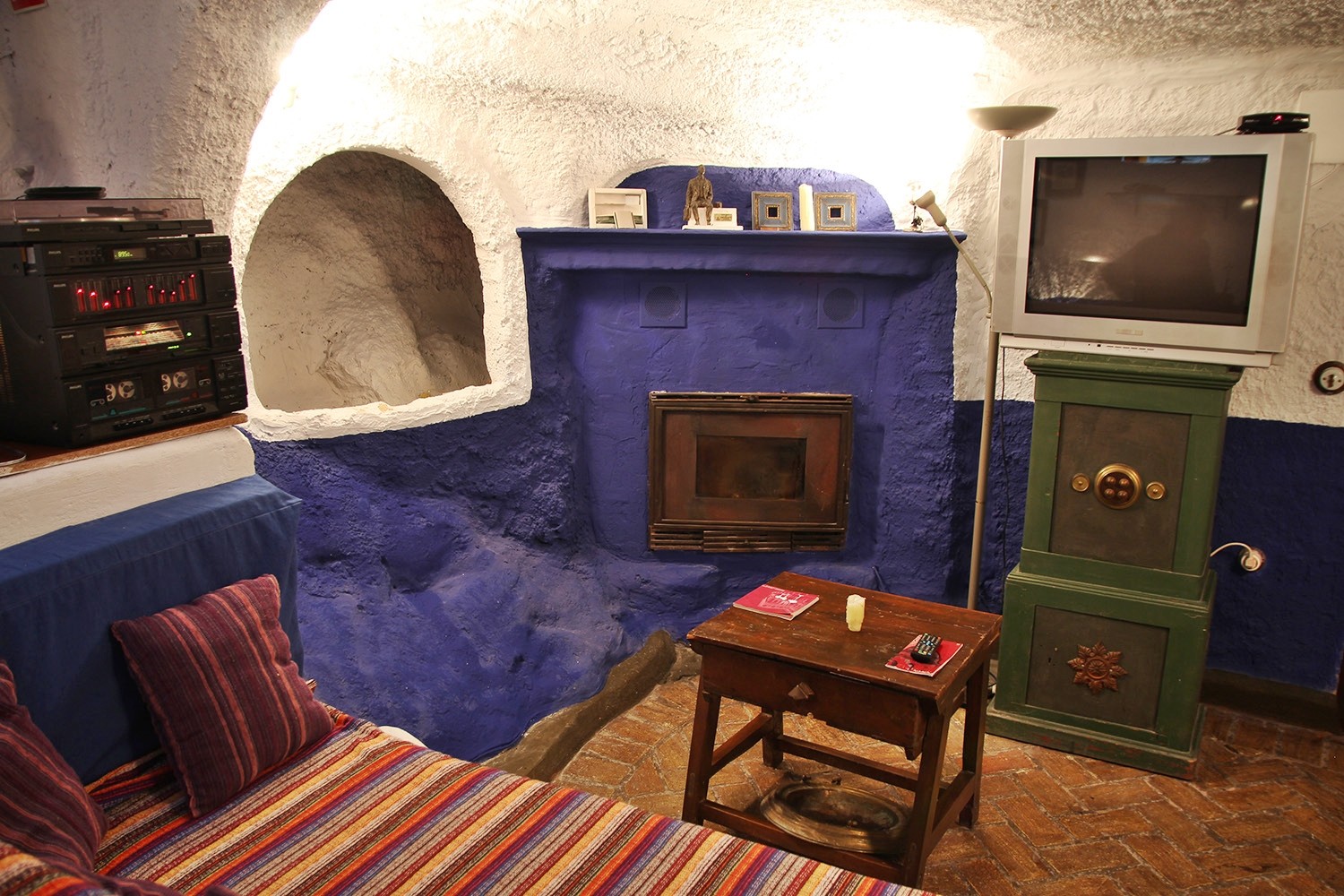 The cave living room